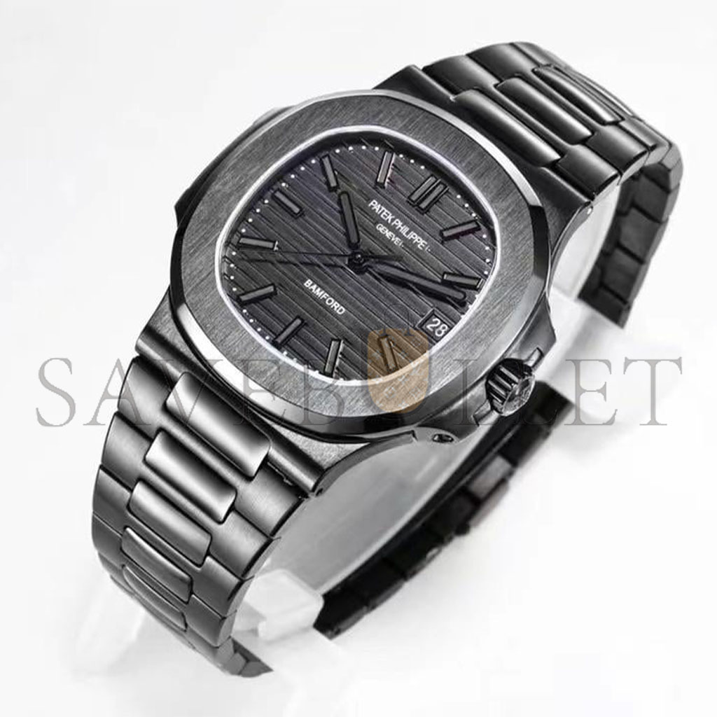P**ek Ph**ppe nautilus matte black, dark knight style watch 5711